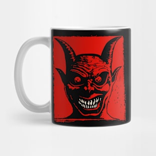 Lino Cut Devil Mug